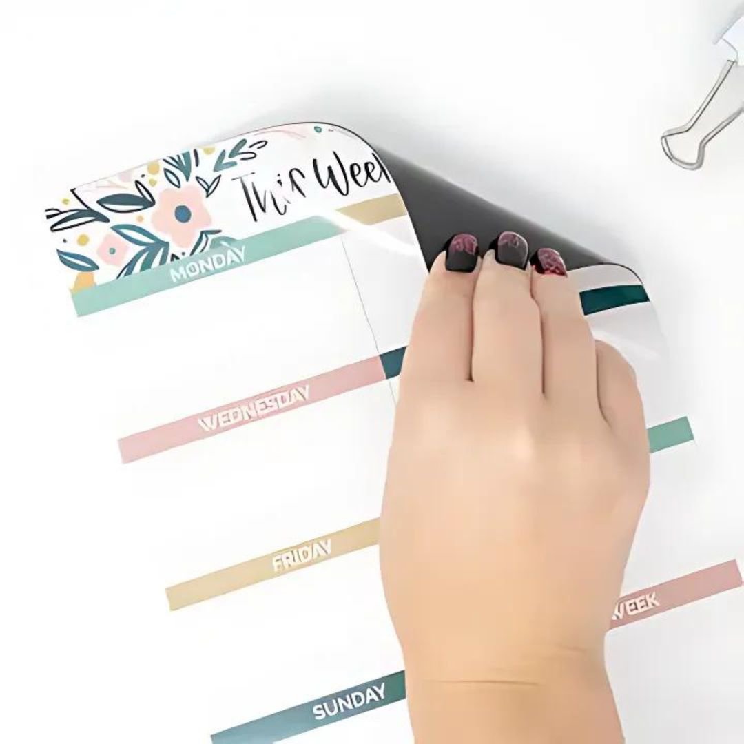 3 Piece Magnetic Dry Erase Planner Set, Garden Blooms - Wordkind Stationery Boutique
