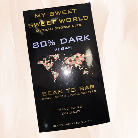 80% Dark Chocolate Bar – My Sweet, Sweet World - Wordkind Stationery Boutique