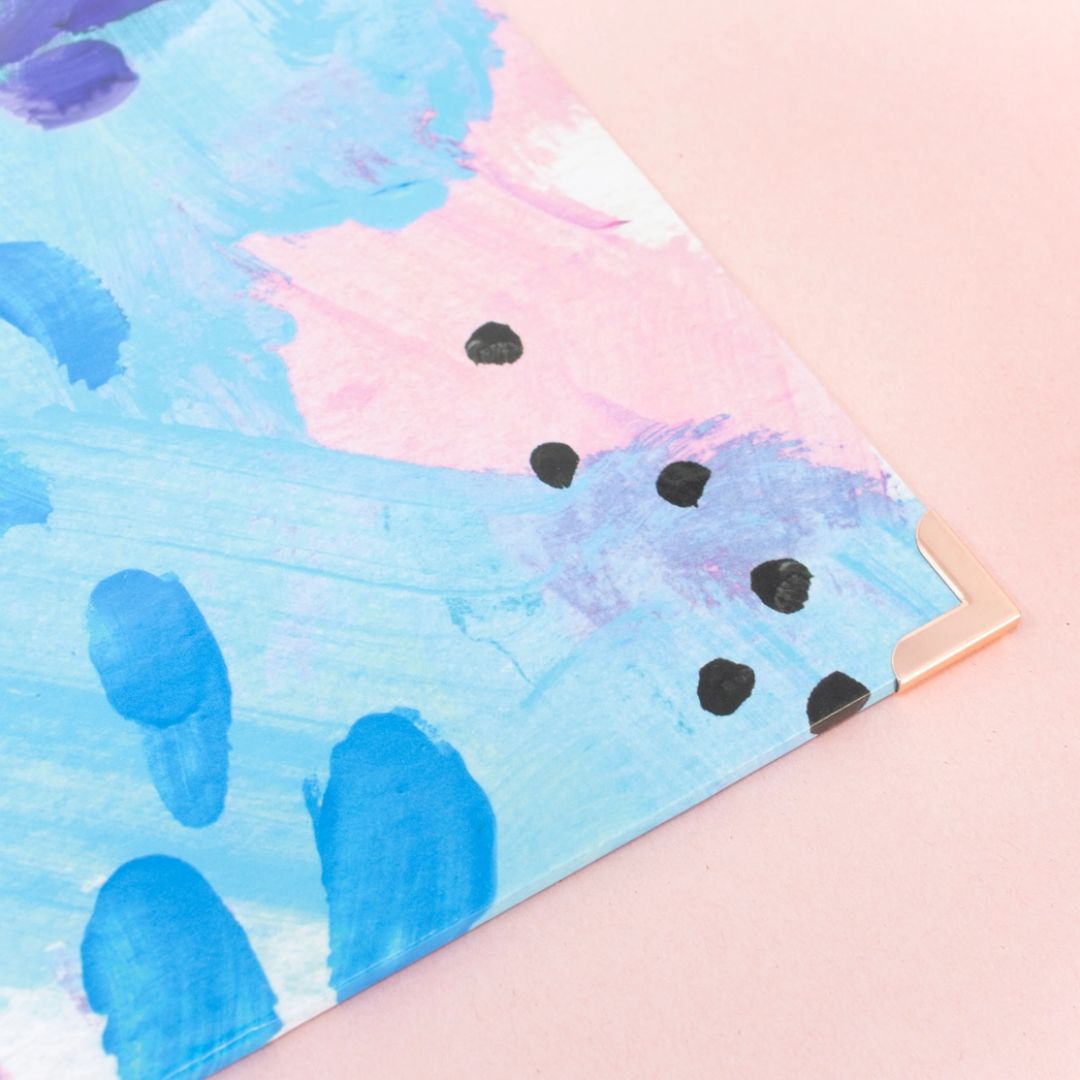Clipboard with Colourful Abstract Design