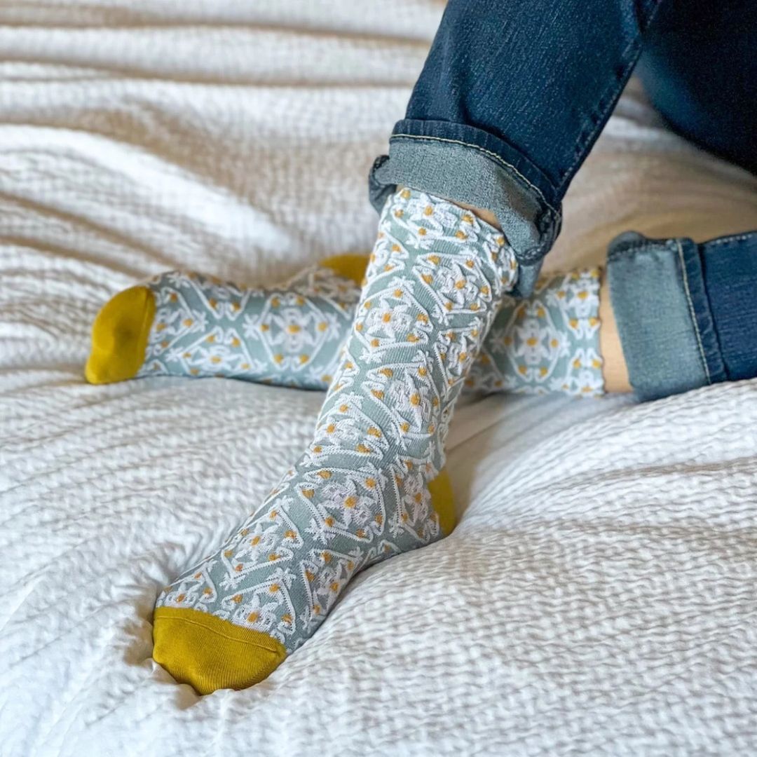 Bohemian Lace Floral Socks | Feminine Touch for Any Outfit