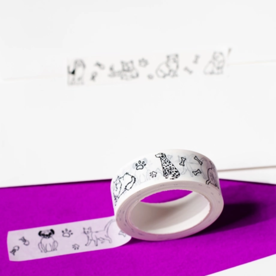 Cat and Dog Pet-Themed Washi Tape - Wordkind