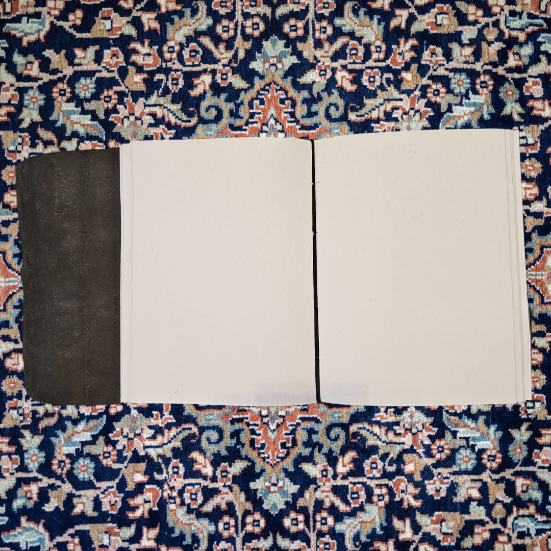 Handmade Black Leather Fieldnote Journal - Wordkind