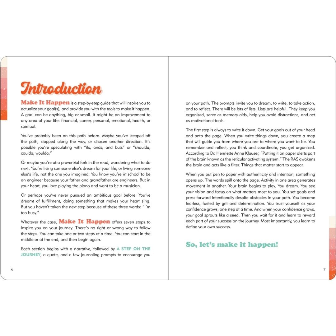 Make It Happen Journal | Identify and Achieve Your Goals