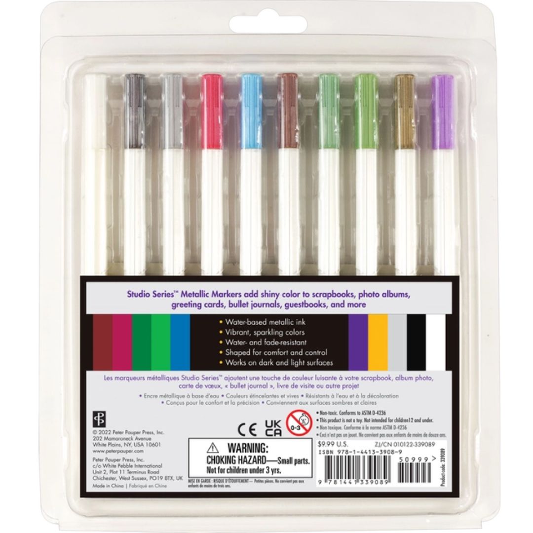 Studio Series Metallic Markers (Set of 10) - Wordkind