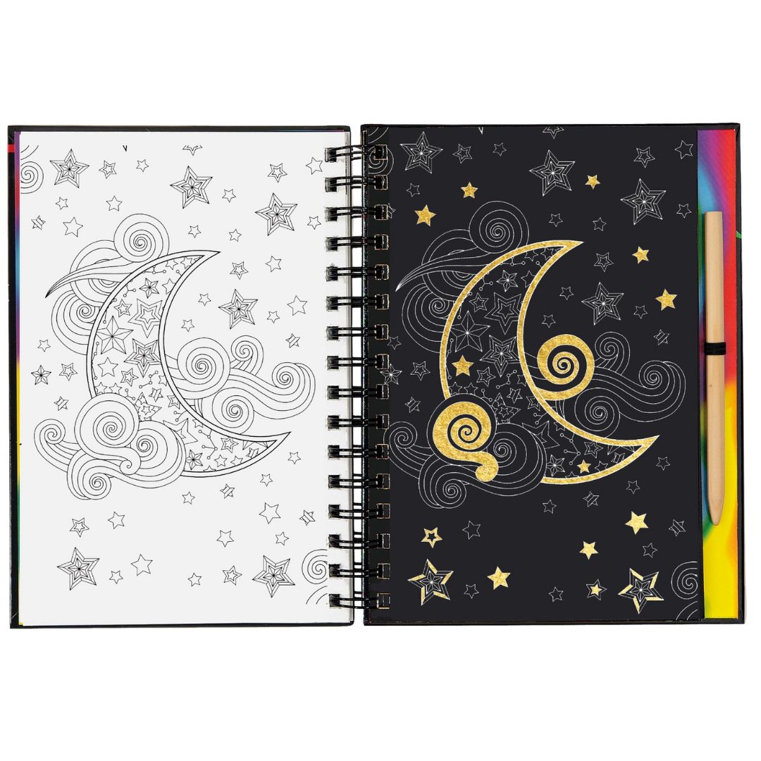 Scratch and Sketch Extreme Art Activity Book - Wordkind