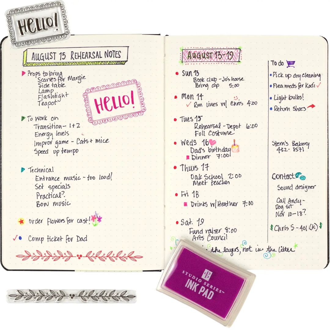 Borders Frames and Icons Clear Stamp Set - Wordkind
