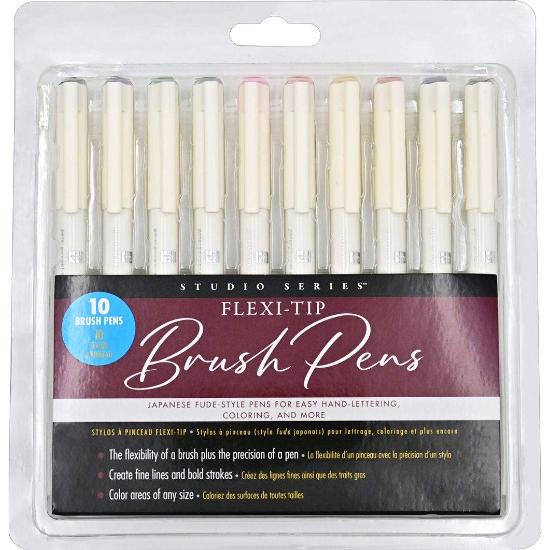 Flexi-Tip Brush Pens - Set of 10 - Wordkind