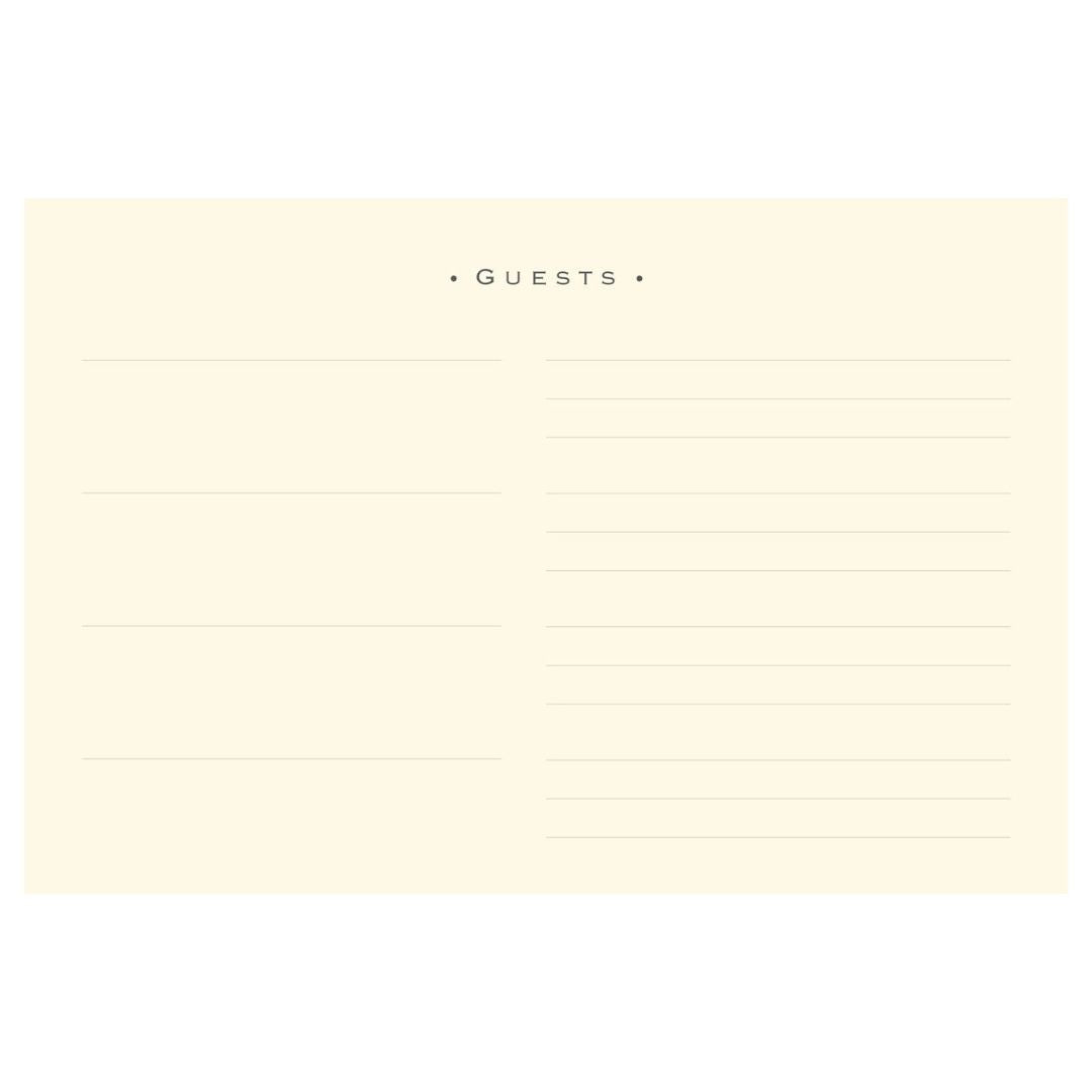Sea Foam Guest Book | Elegant Vegan Leather Cover