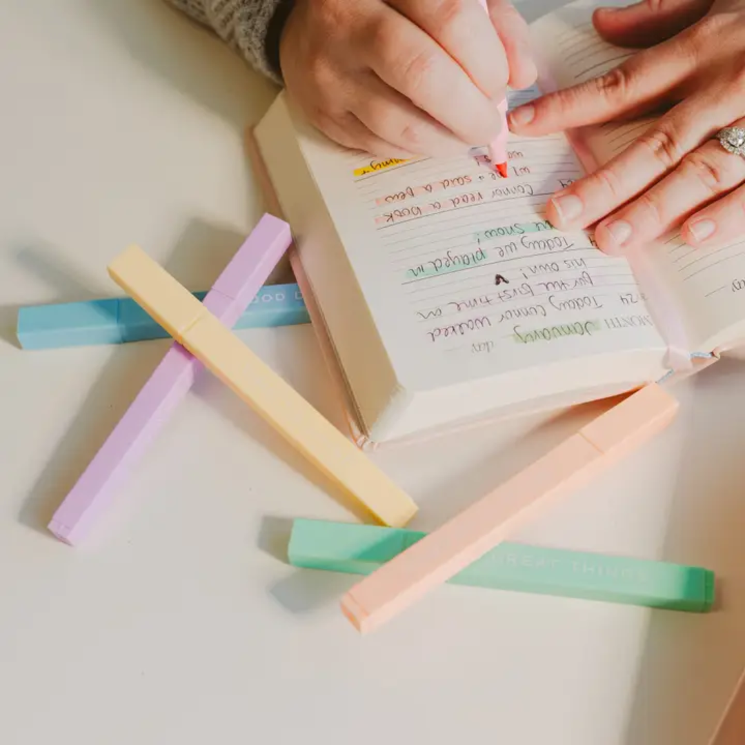 Do Great Things Highlighter Set - Stationery Set - Wordkind