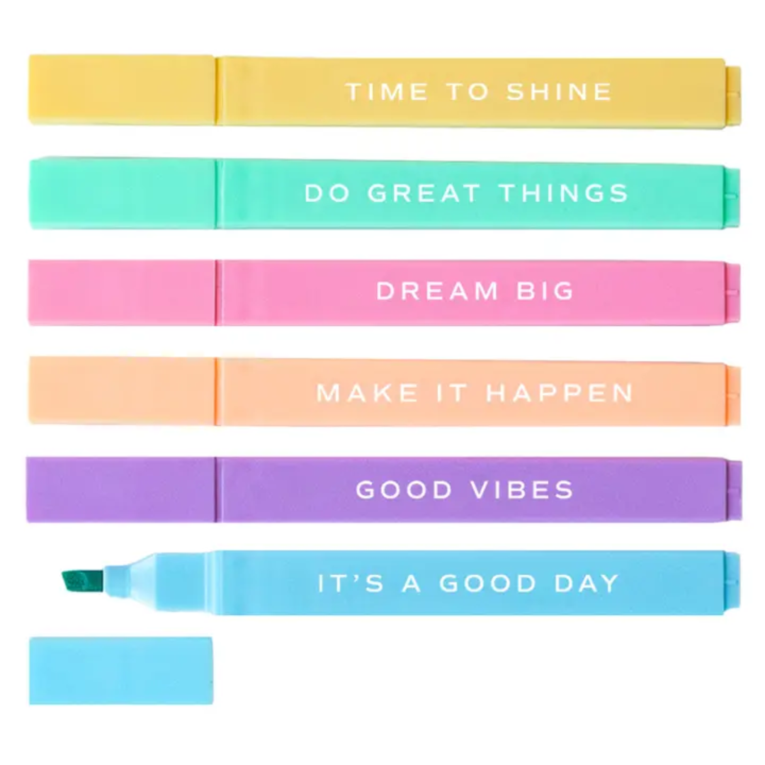 Do Great Things Highlighter Set - Stationery Set - Wordkind