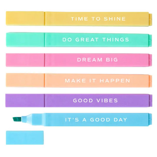 Do Great Things Highlighter Set - Stationery Set - Wordkind