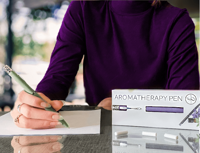 Aromatherapy Ball Point Pen Diffuser / Inhaler Purple: Bordeaux Wine - Wordkind Stationery Boutique