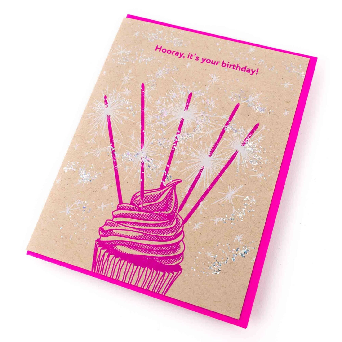 Birthday Sparklers Cupcake Card - Wordkind Stationery Boutique