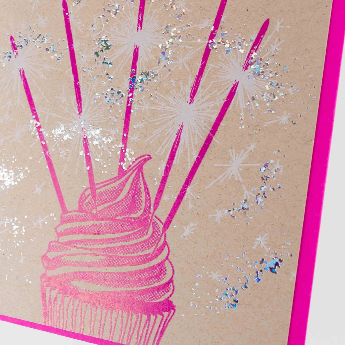 Birthday Sparklers Cupcake Card - Wordkind Stationery Boutique