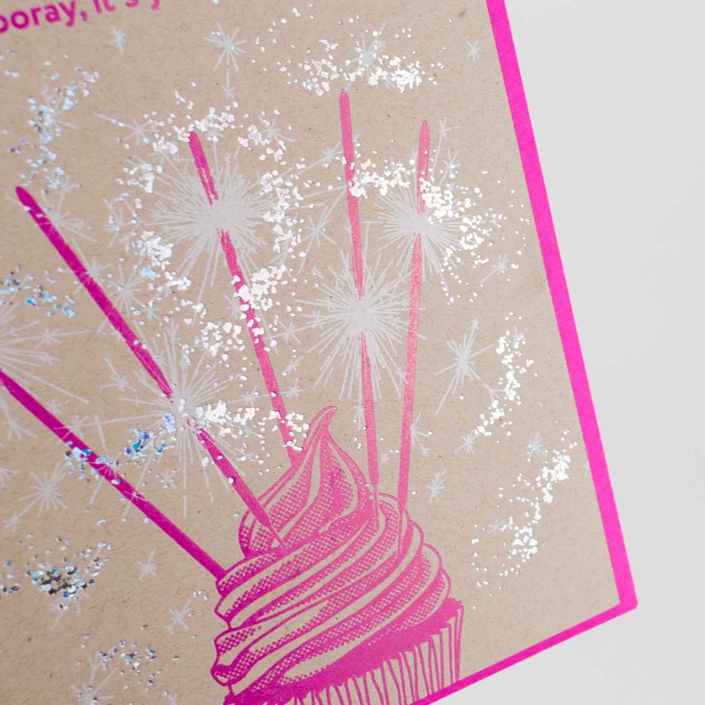 Birthday Sparklers Cupcake Card - Wordkind Stationery Boutique