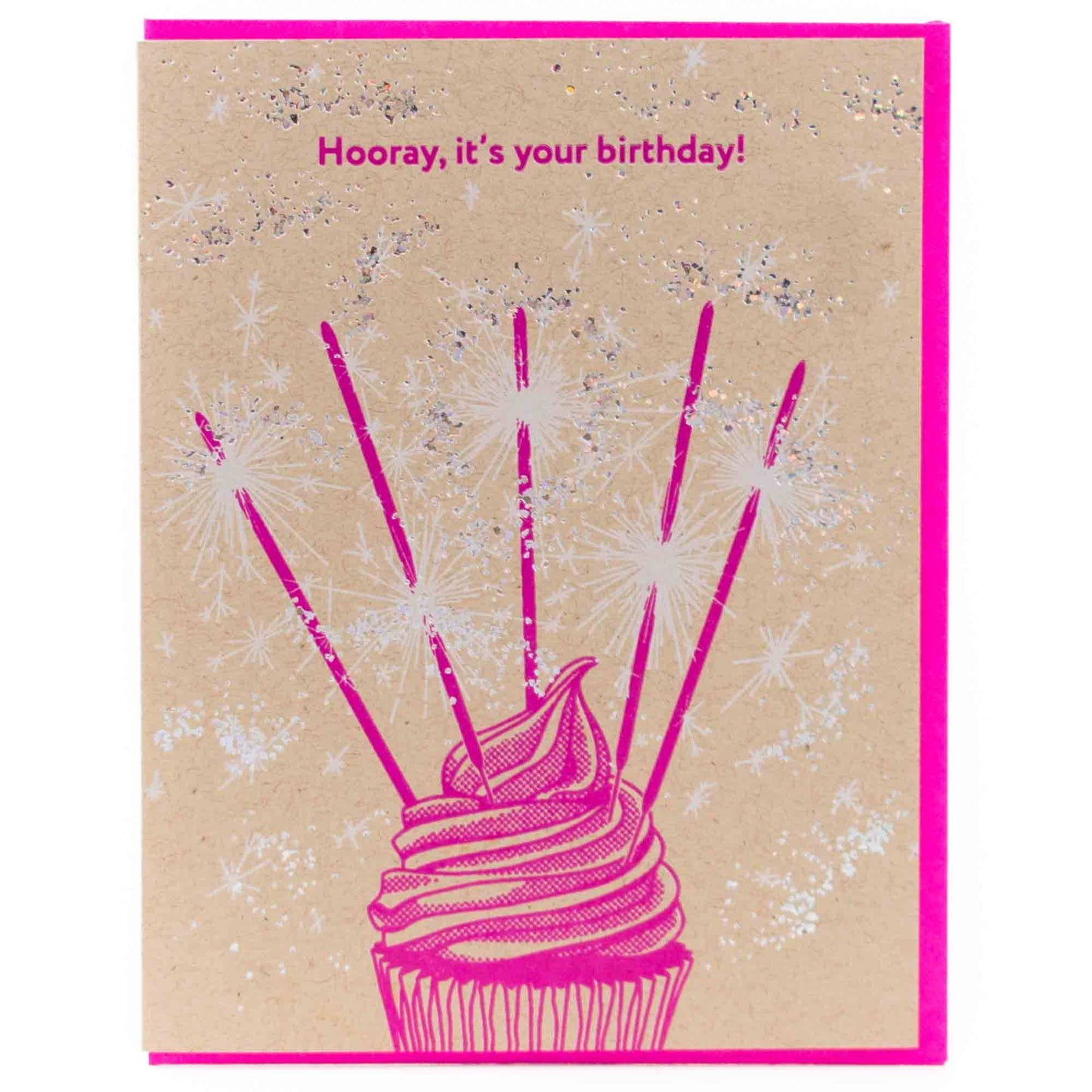 Birthday Sparklers Cupcake Card - Wordkind Stationery Boutique