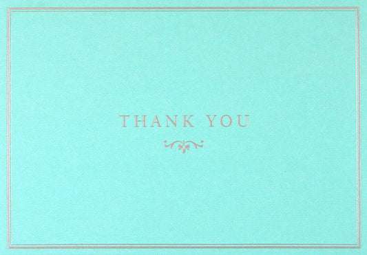 Blue Elegance Thank You Notes - Wordkind Stationery Boutique