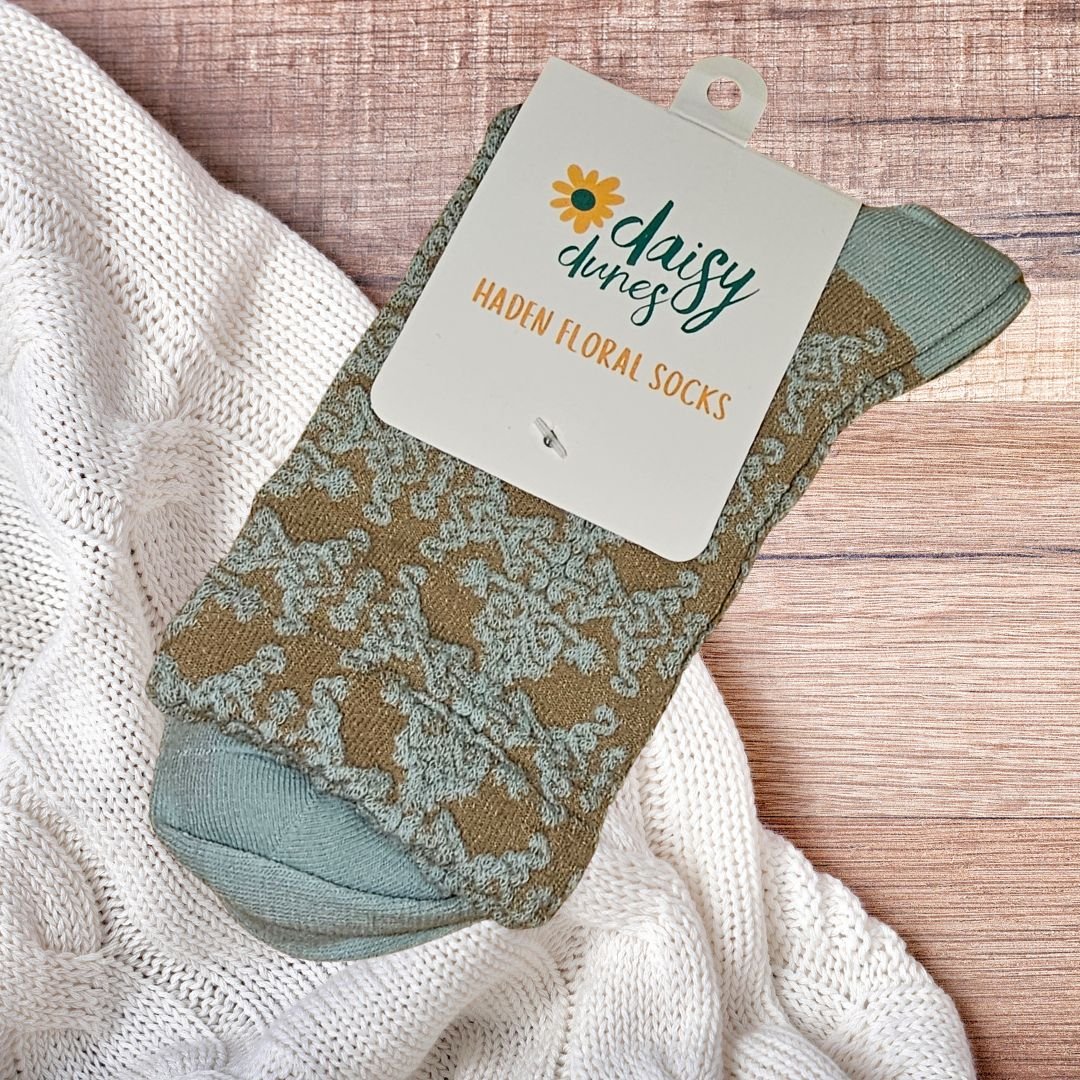 Bohemian Lace Floral Socks | Feminine Touch for Any Outfit - Wordkind Stationery Boutique