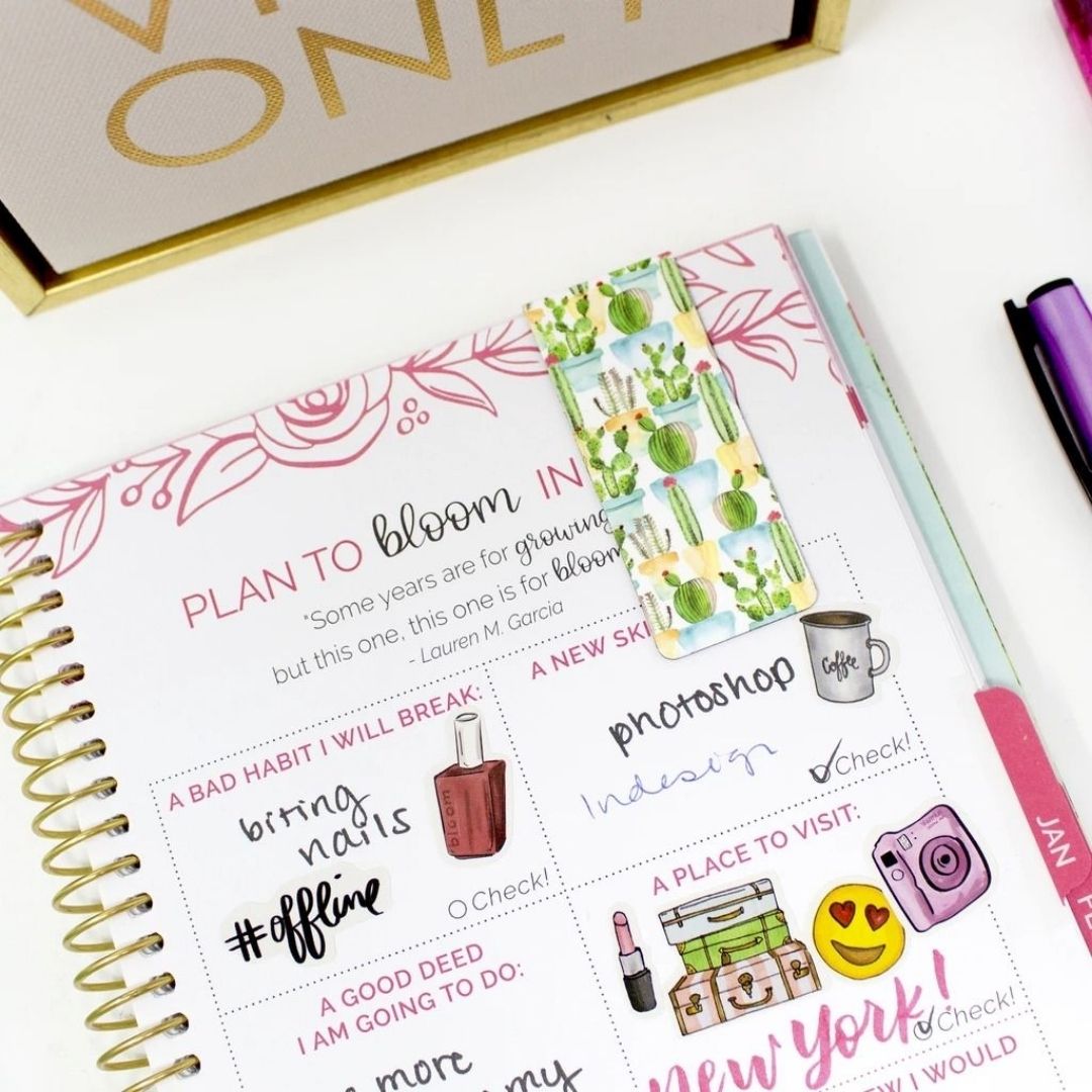 Botanical Magnetic Bookmarks, Set of 3 - Wordkind Stationery Boutique