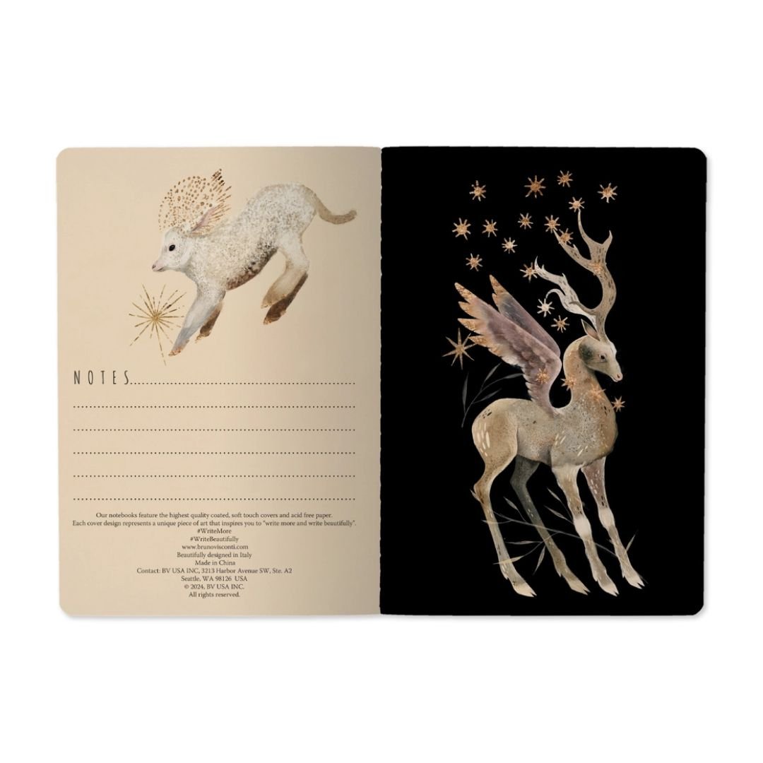 Bruno Visconti Forest Fauna Notebook – Mystical and Inspiring - Wordkind Stationery Boutique