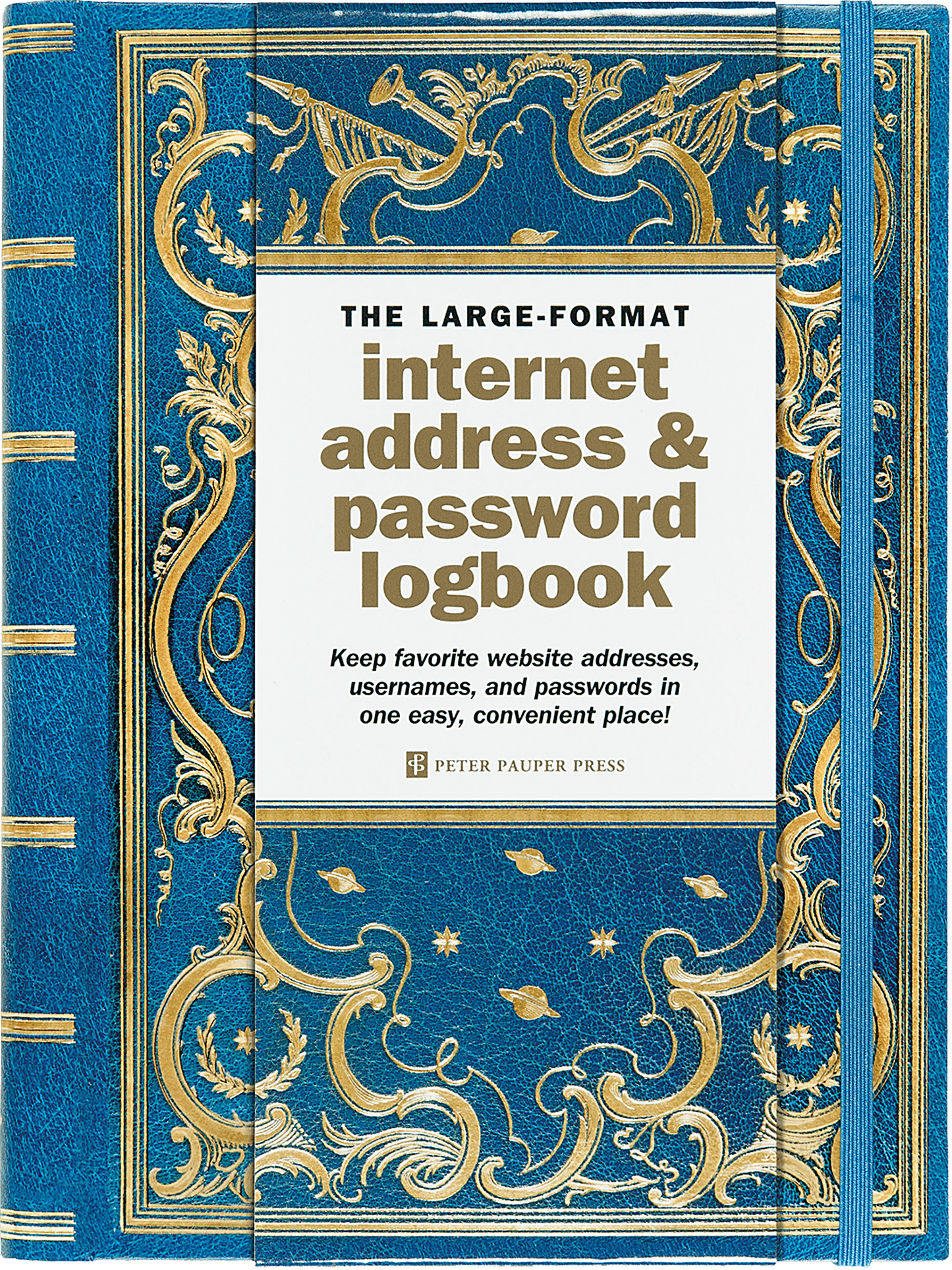 Celestial Large - Format Internet Address & Password Logbook (Faire) - Wordkind Stationery Boutique