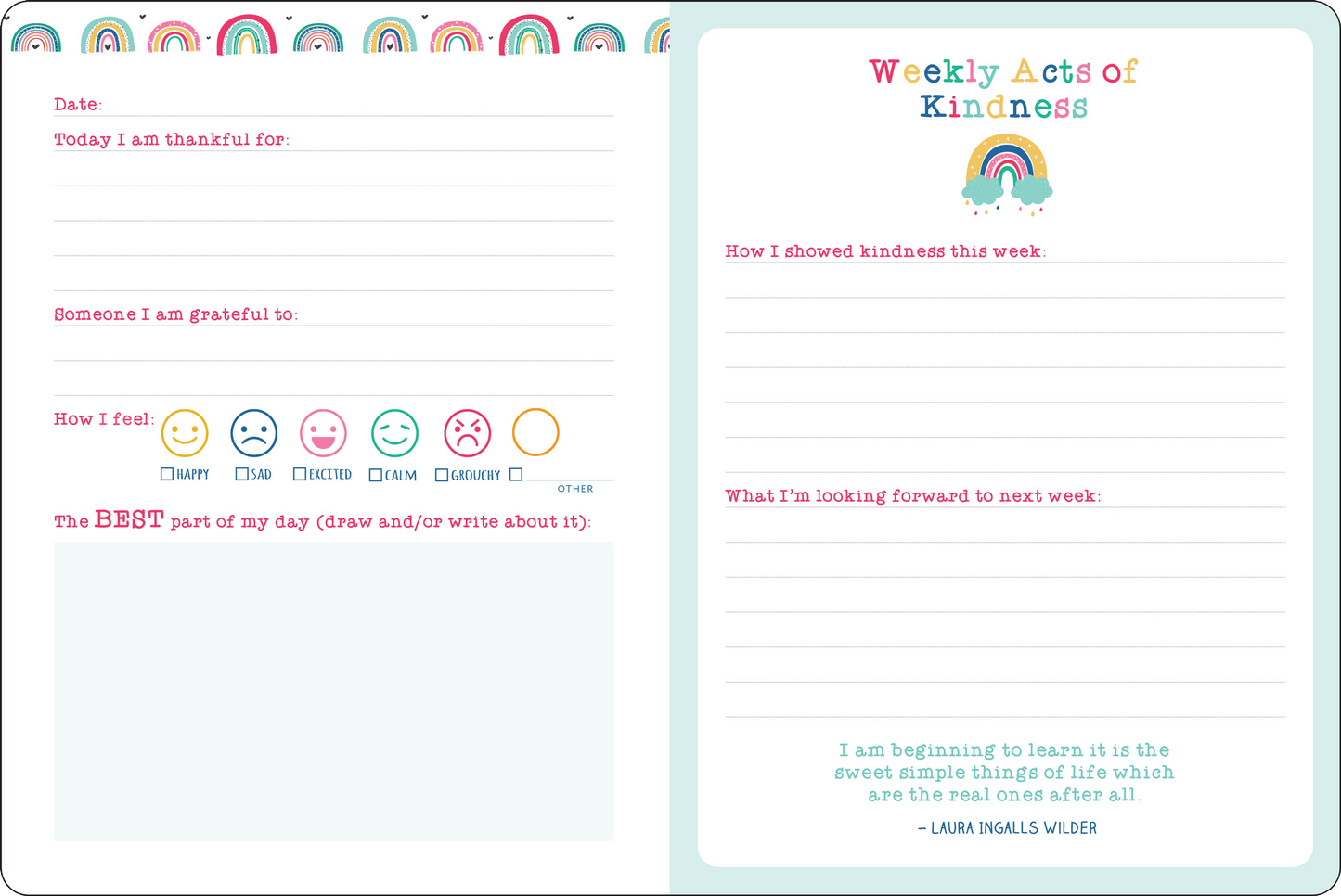 Daily Gratitude Journal for Kids - Wordkind Stationery Boutique