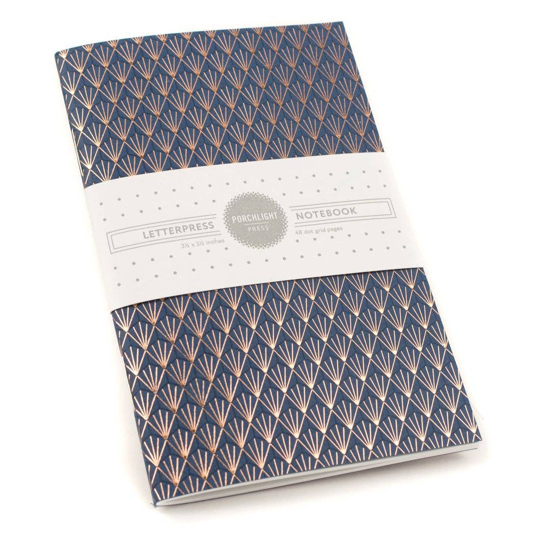 Deco Foil Pocket Notebook: Plain Pages - Wordkind Stationery Boutique