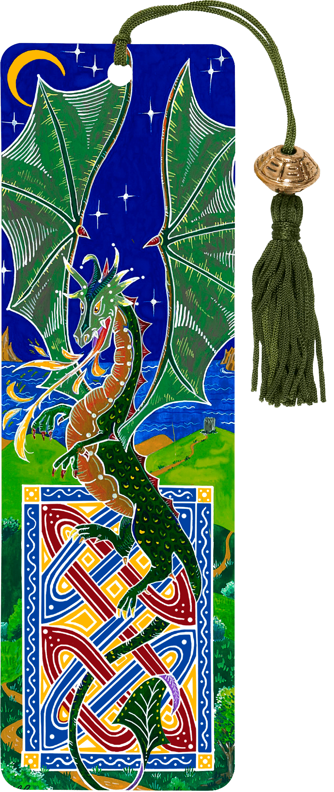 Dragon Beaded Bookmark - Wordkind Stationery Boutique