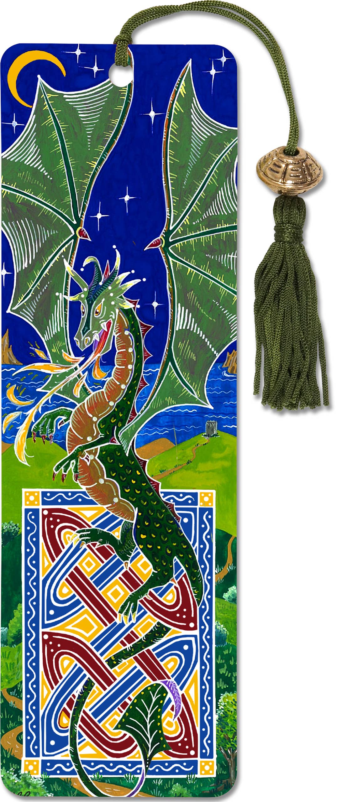 Dragon Beaded Bookmark - Wordkind Stationery Boutique