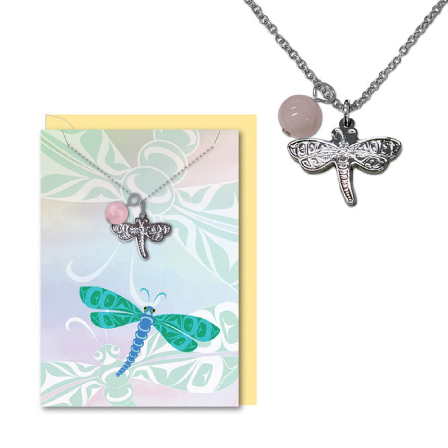 Dragonfly Keepsake Charm Necklace Card – Native Northwest - Wordkind Stationery Boutique