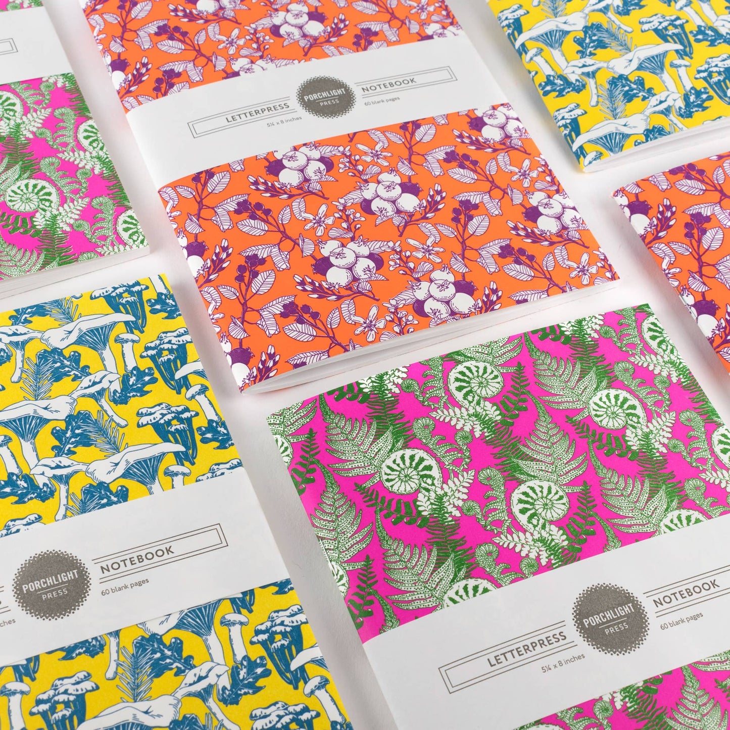 Forest Foraging Series: Fiddlehead Fern Pocket Notebook: Plain Pages - Wordkind Stationery Boutique