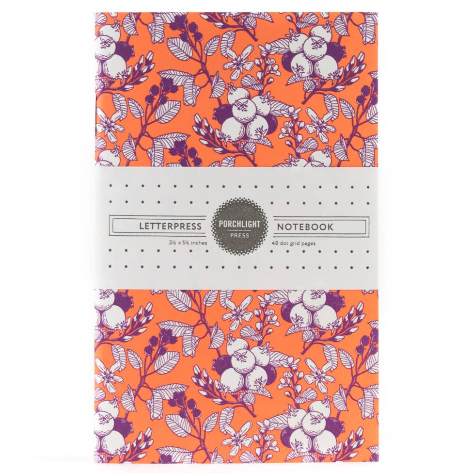 Forest Foraging Series: Saskatoon Berry Pocket Notebook: Dot Pages - Wordkind Stationery Boutique