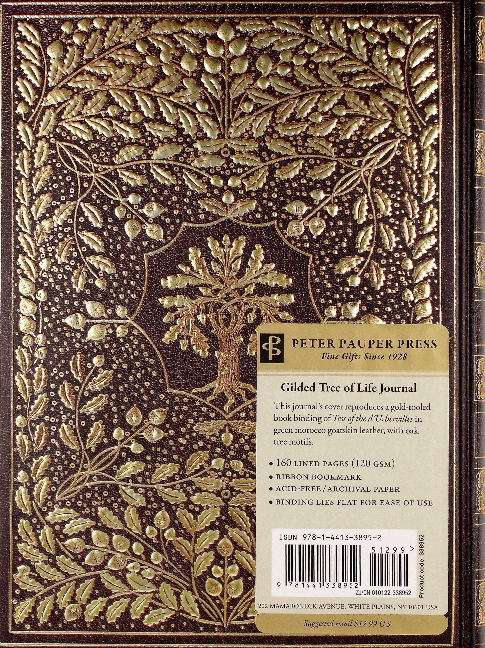 Gilded Tree of Life Journal - Wordkind Stationery Boutique