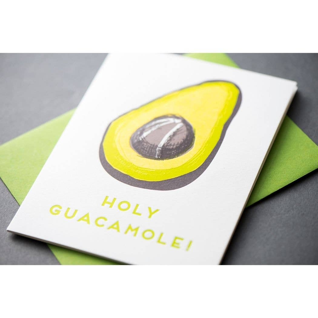 Holy Guacamole Card - Wordkind Stationery Boutique