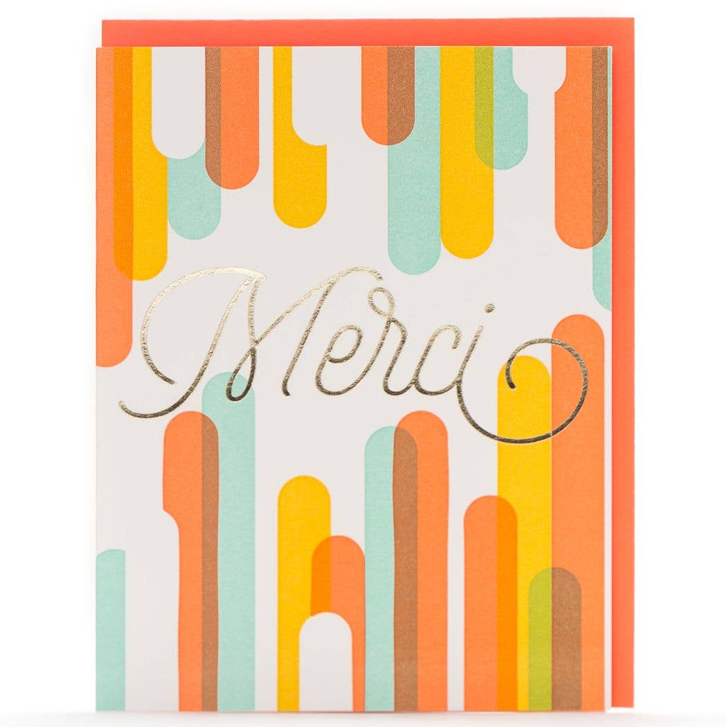 Merci Modern Card: Single Card - Wordkind Stationery Boutique
