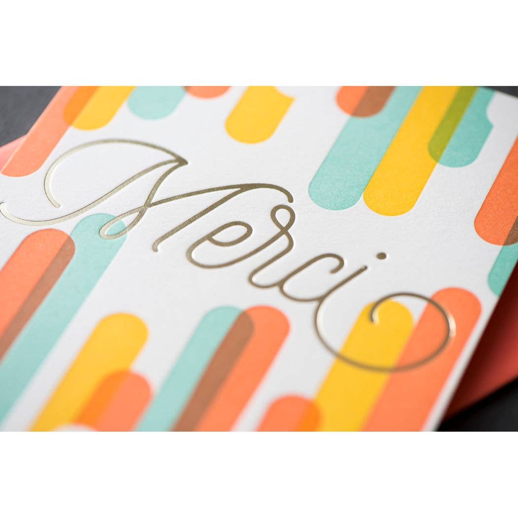 Merci Modern Card: Single Card - Wordkind Stationery Boutique