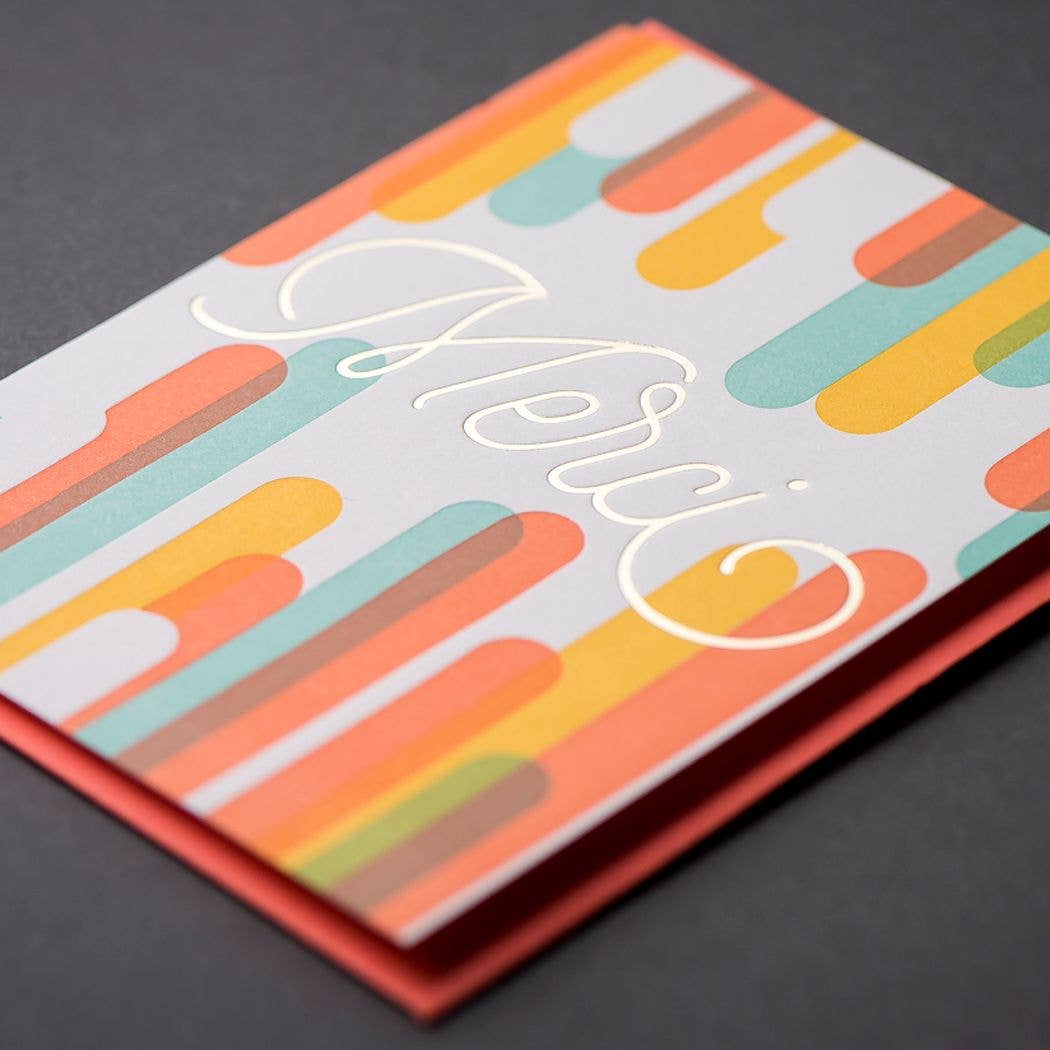 Merci Modern Card: Single Card - Wordkind Stationery Boutique