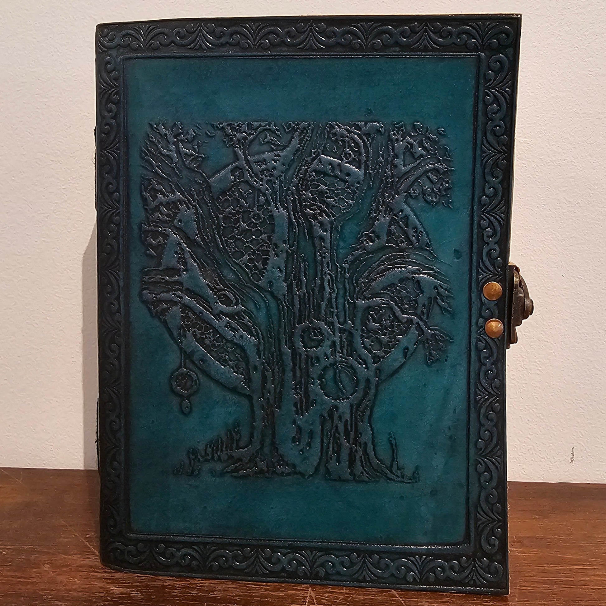 Oak Tree Green Leather Journal - Wordkind Stationery Boutique