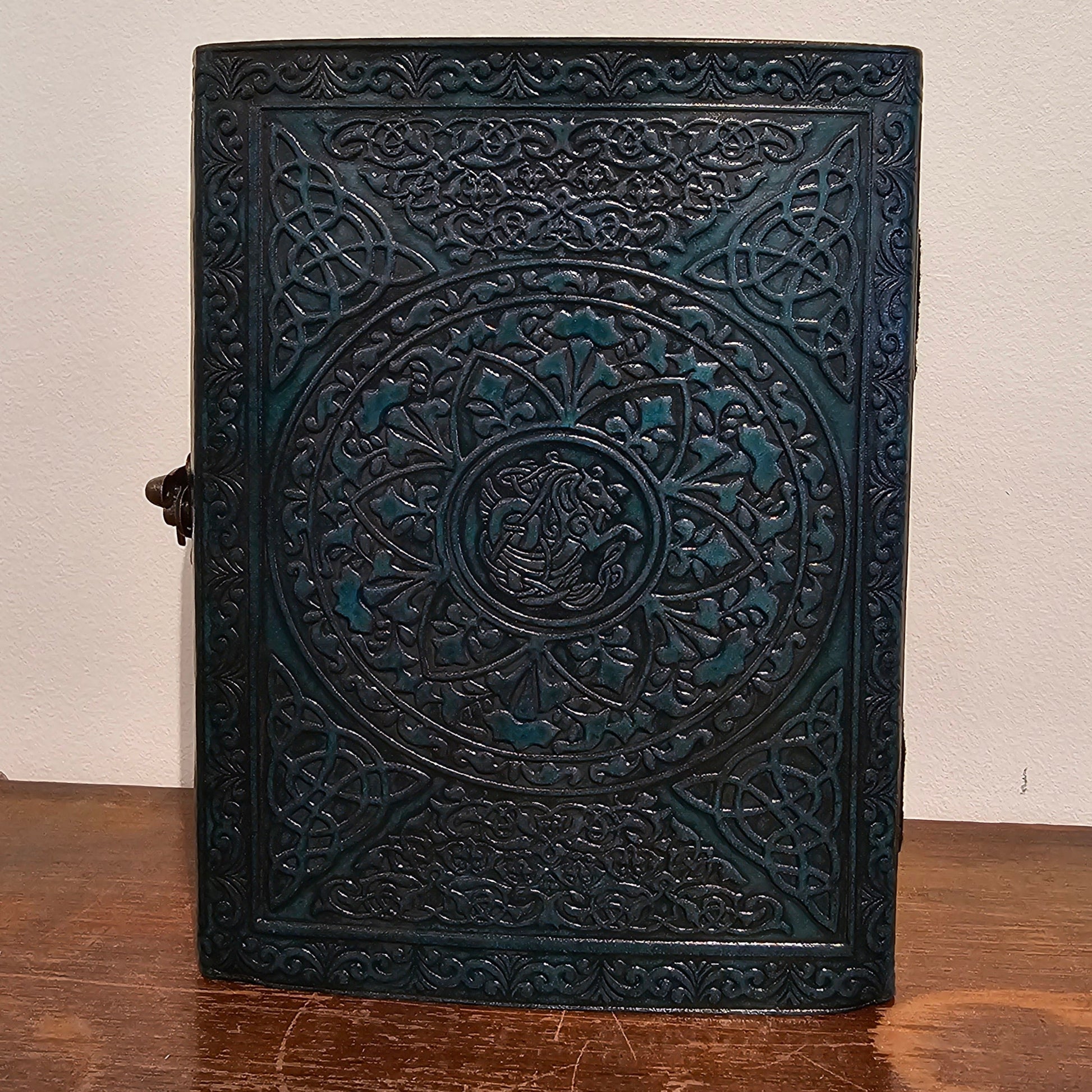 Oak Tree Green Leather Journal - Wordkind Stationery Boutique