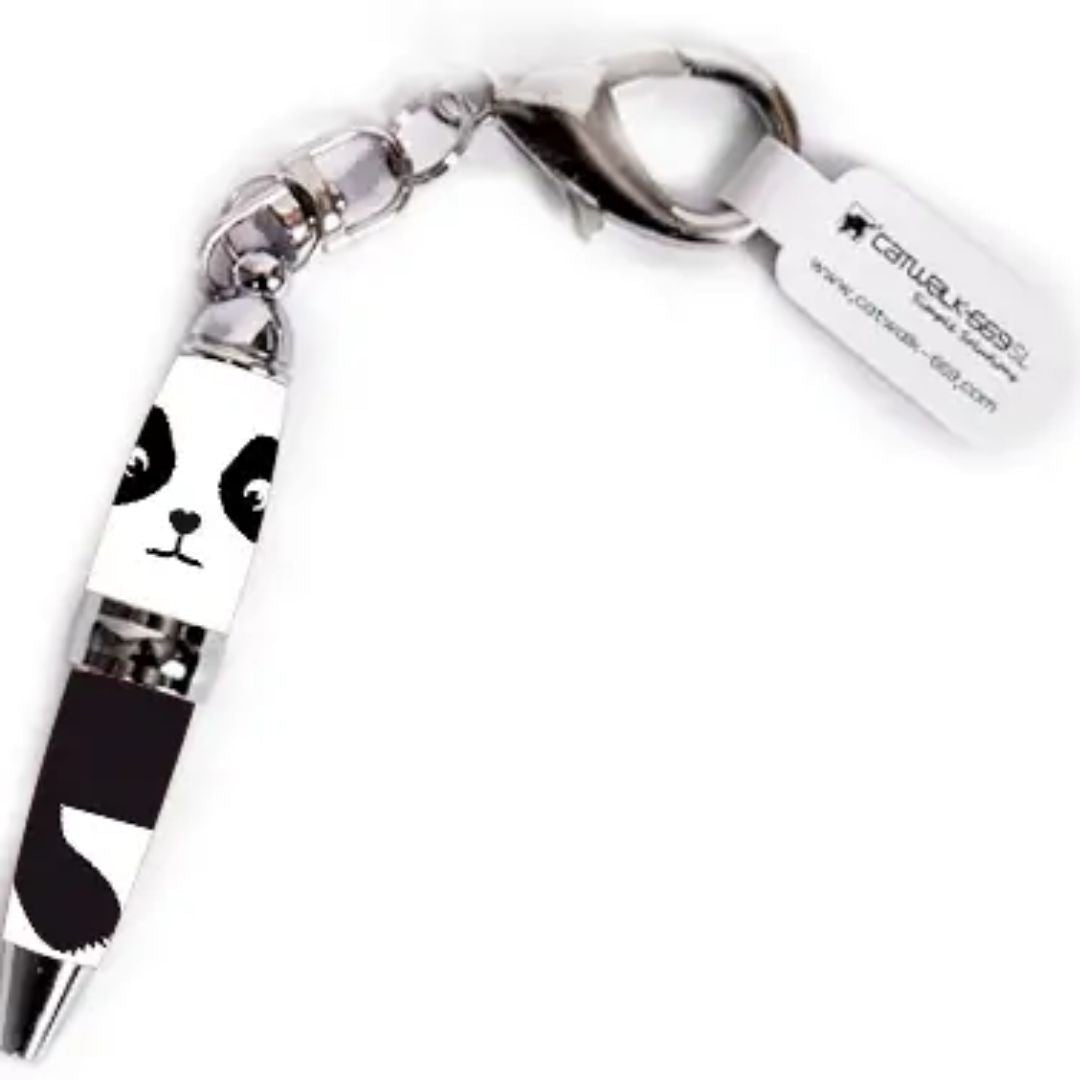 Panda Mini Keyring Pen: Adorable and Functional - Wordkind Stationery Boutique
