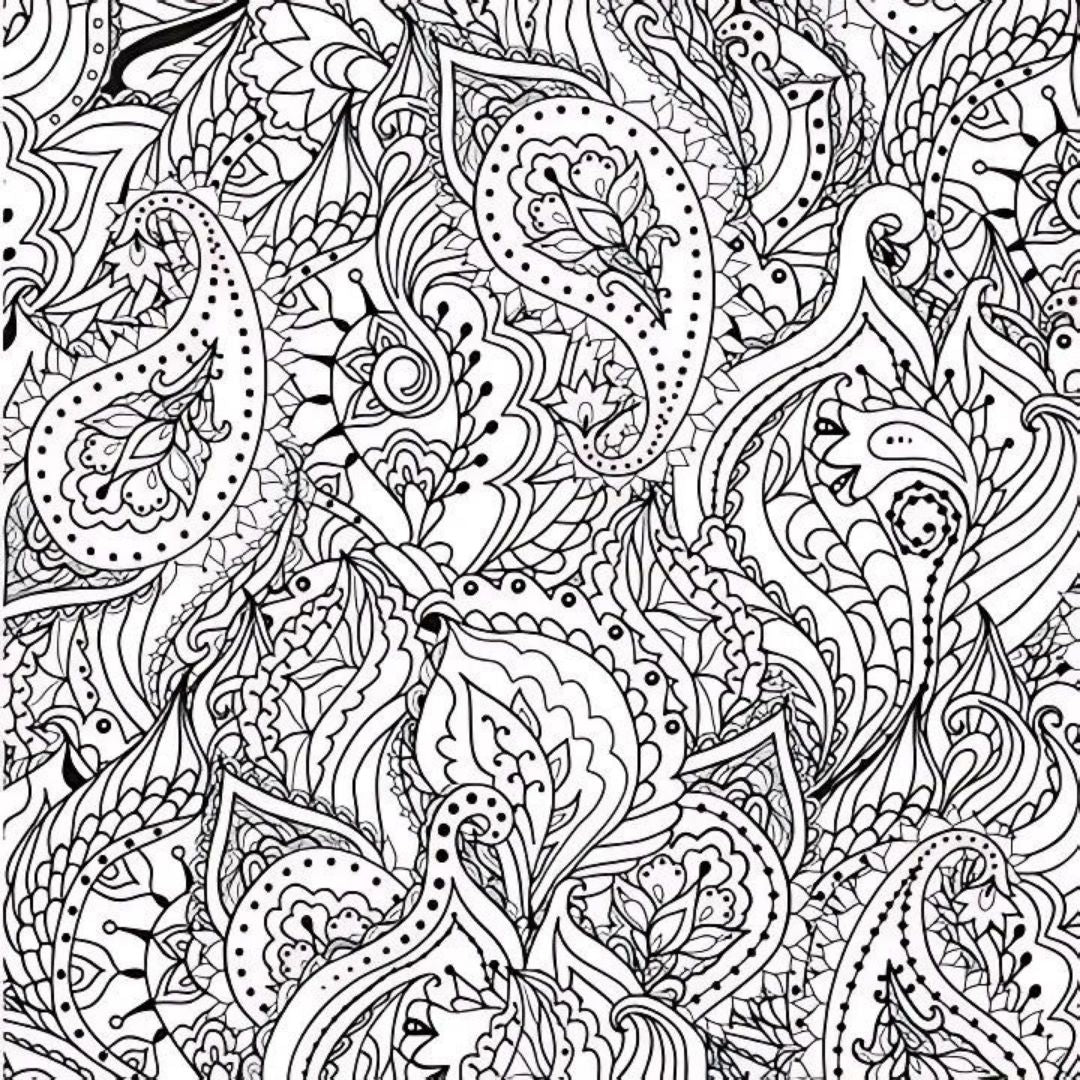 Peaceful Paisleys Artist's Colouring Book | Relaxing Art for All - Wordkind Stationery Boutique