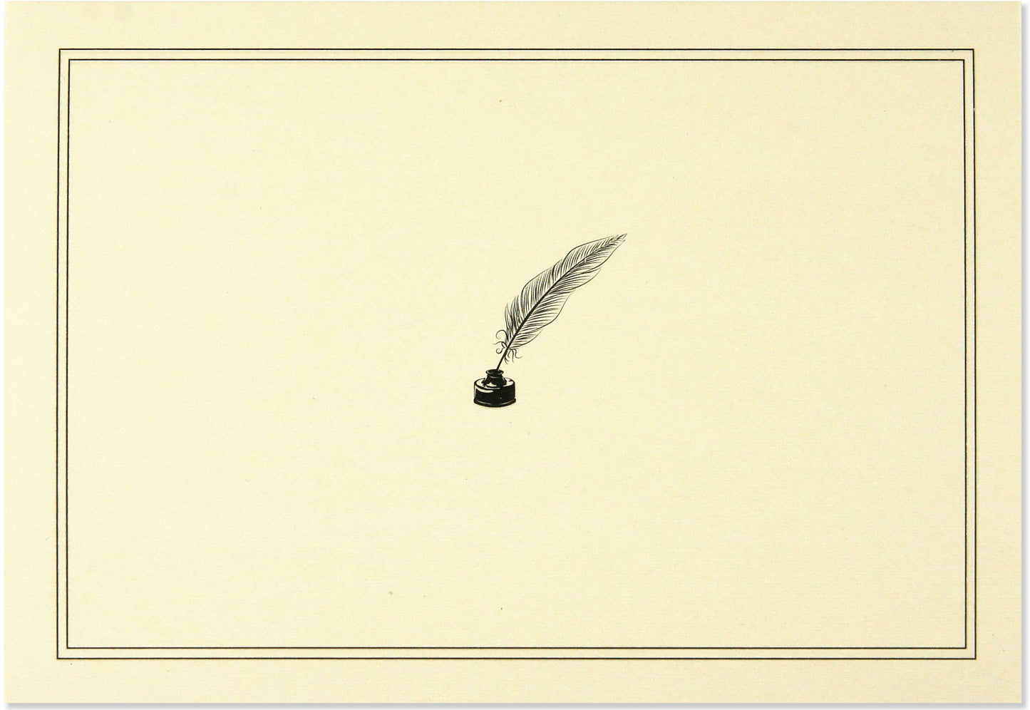 Quill Pen and Ink Note Cards - Wordkind Stationery Boutique