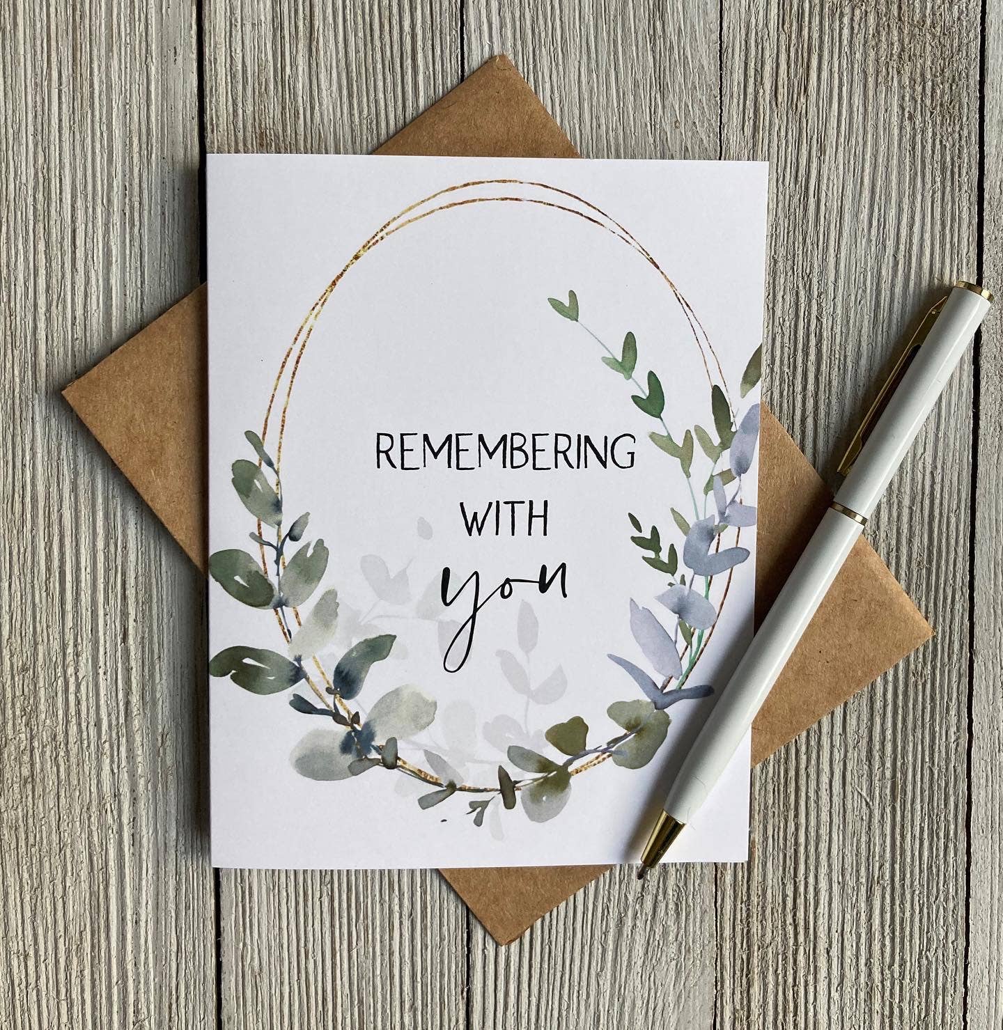 Remembering With You" Sympathy Card | Support Miscarriage & Infant Loss Charities | Made in Canada - Wordkind Stationery Boutique