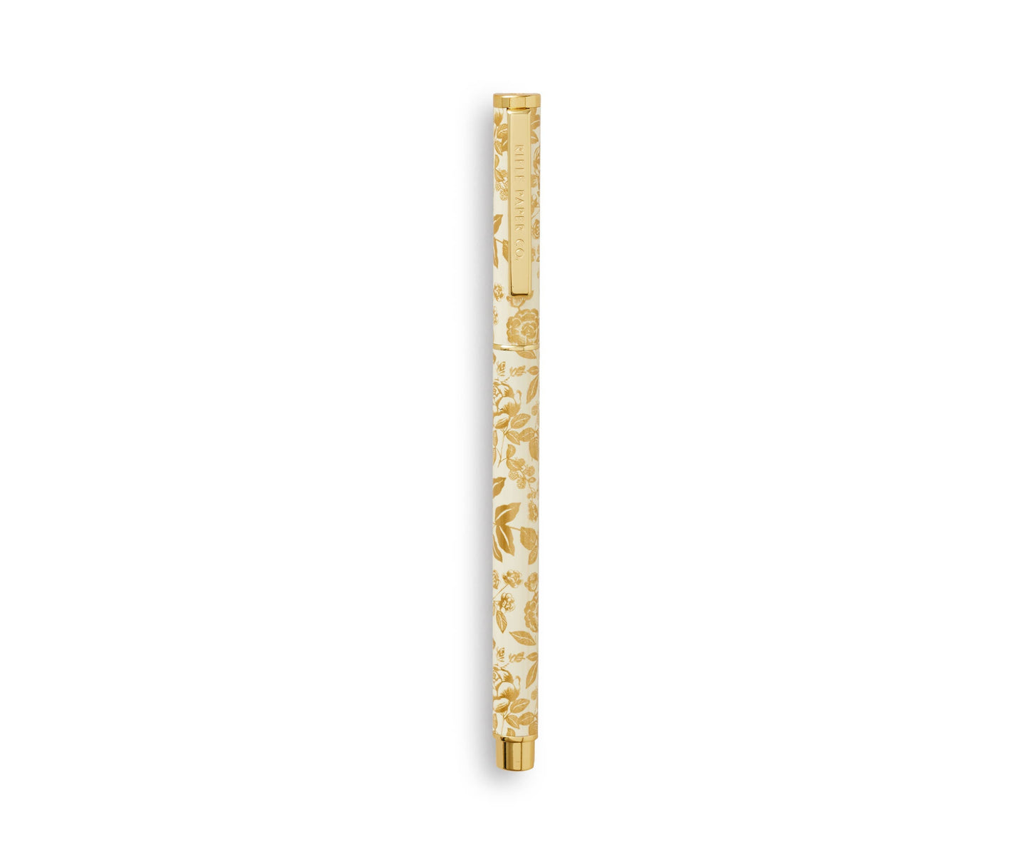 Rifle Paper Co English Rose Pen – Elegant Rollerball Pen with Golden Roses - Wordkind Stationery Boutique