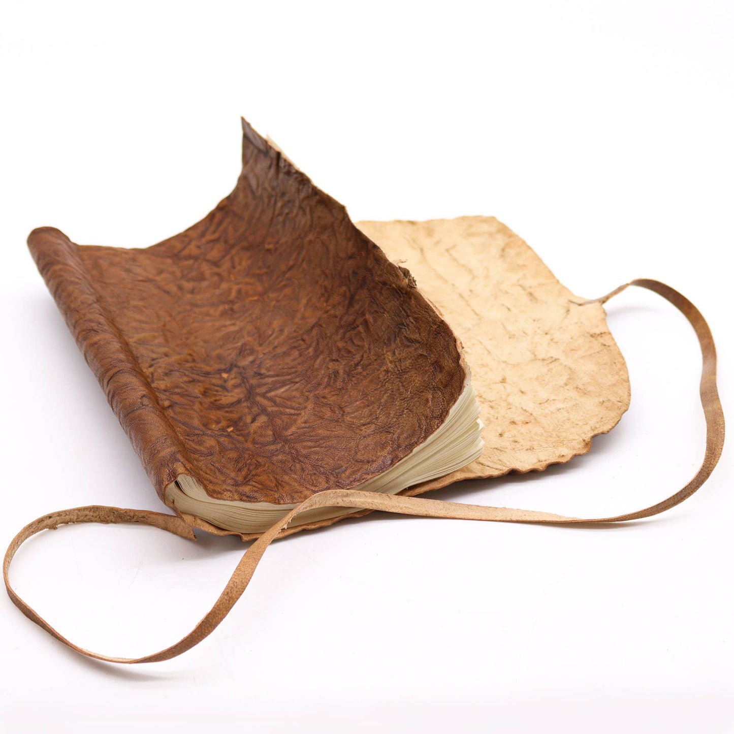 Rolled Leather Travel - Natural (21x15cm) - Wordkind Stationery Boutique
