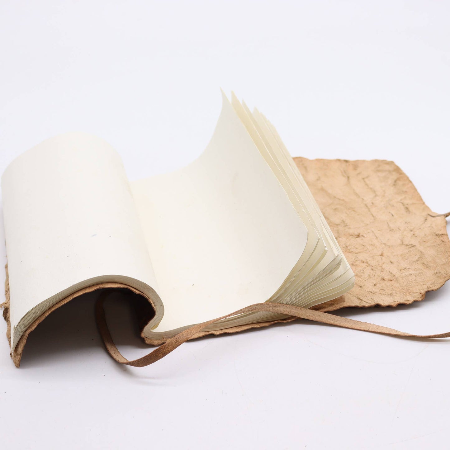 Rolled Leather Travel - Natural (21x15cm) - Wordkind Stationery Boutique