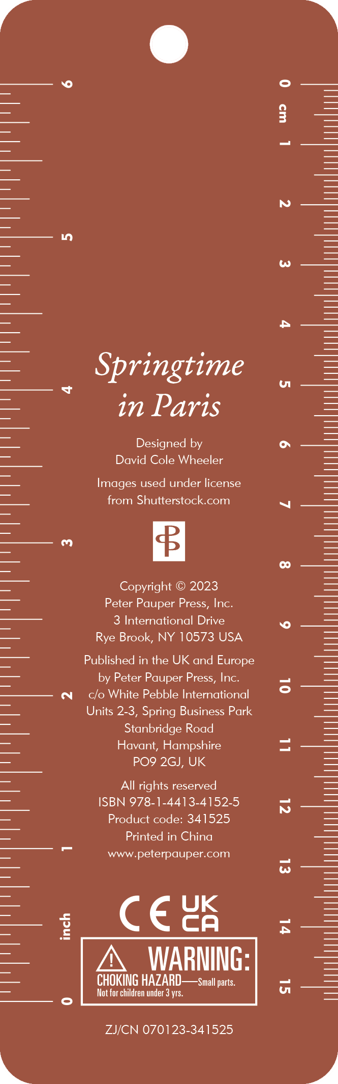 Springtime in Paris Beaded Bookmark - Wordkind Stationery Boutique