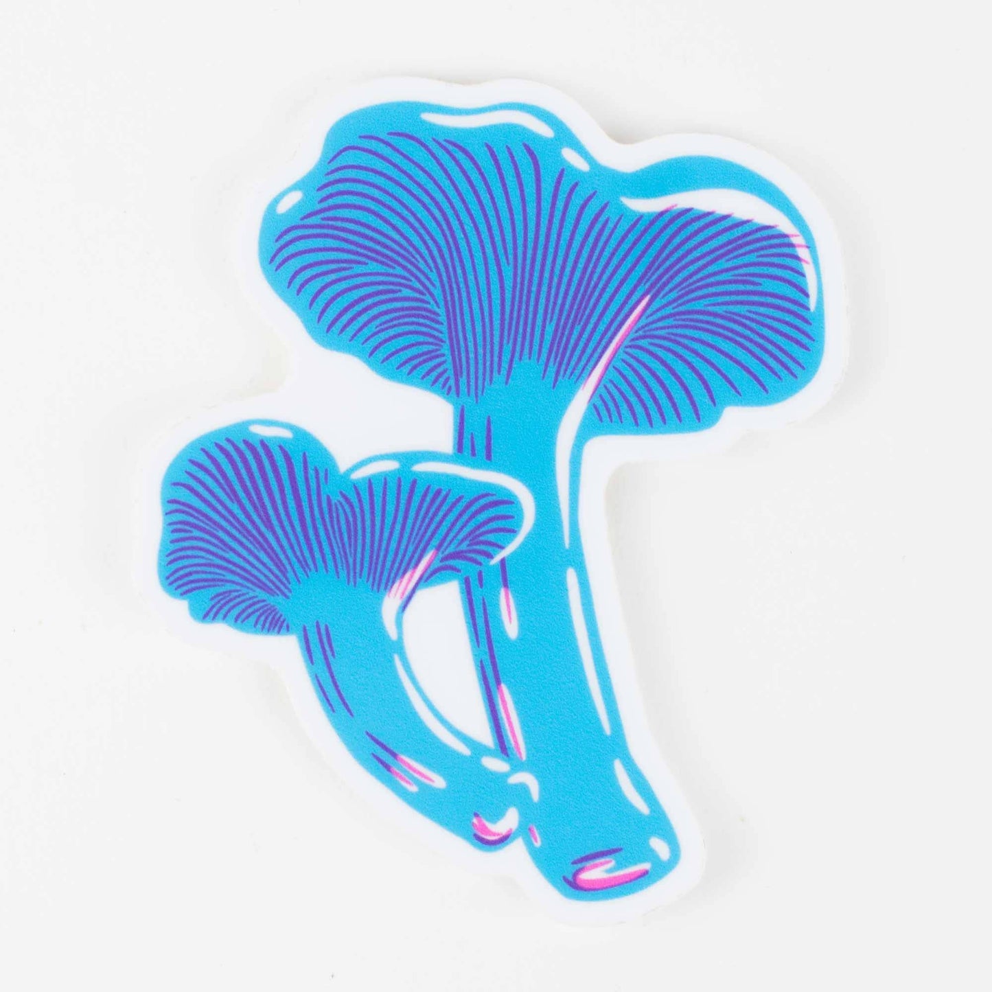 Sticker: Blue Chanterelle Mushroom - Wordkind Stationery Boutique