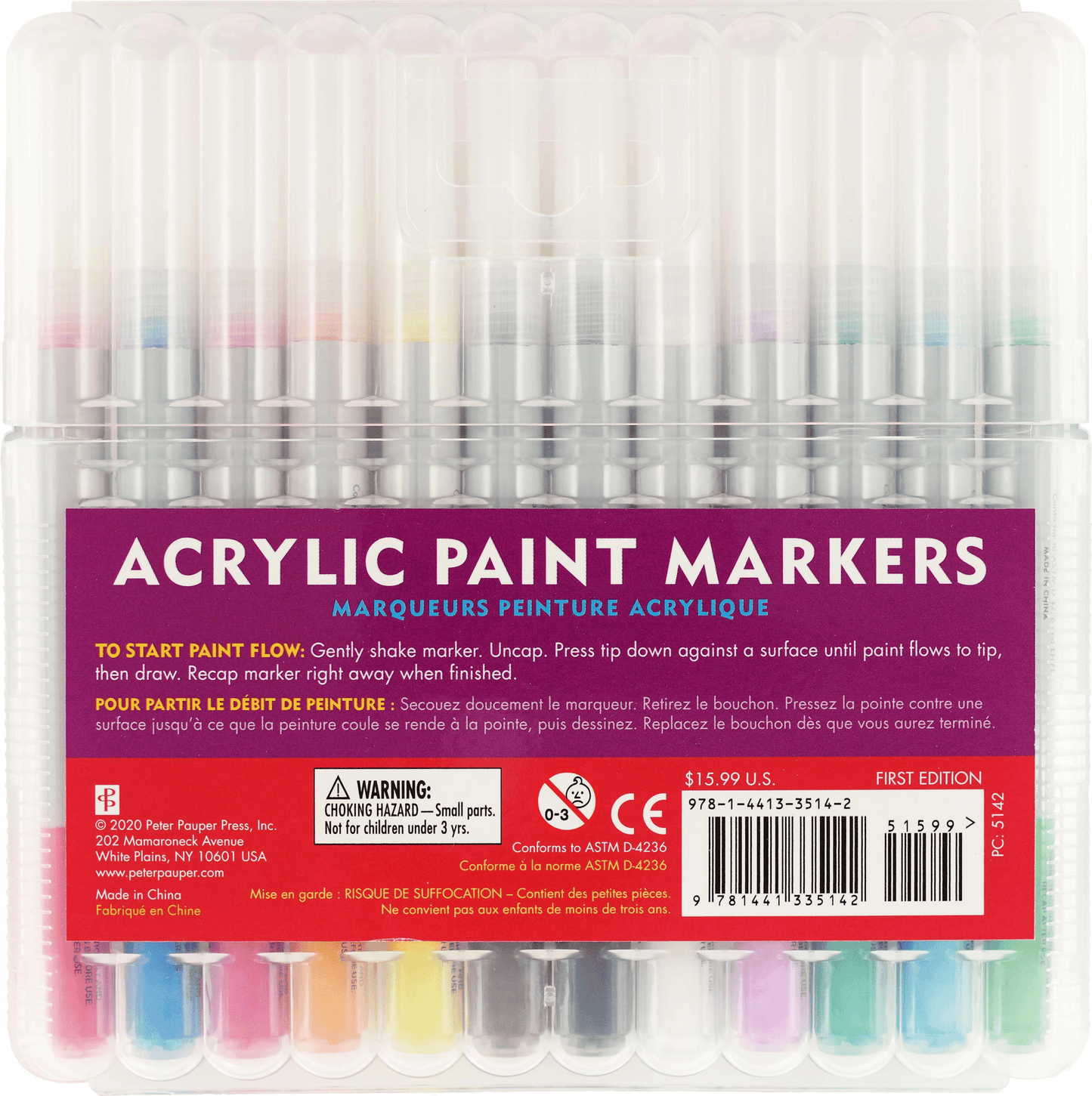Studio Series Acrylic Paint Marker Set (12 - piece set) - Wordkind Stationery Boutique