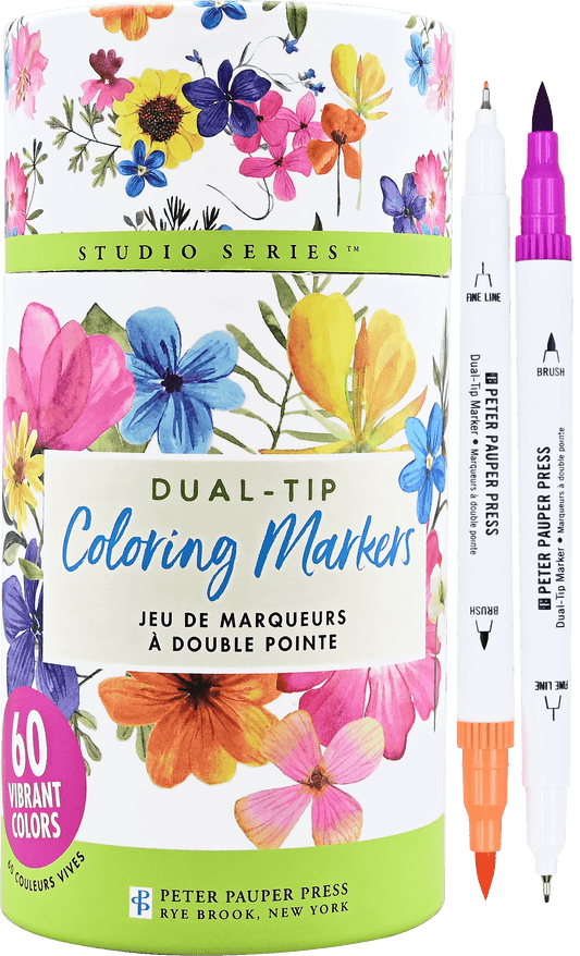 Studio Series Dual - Tip Coloring Markers (set of 60) - Wordkind Stationery Boutique